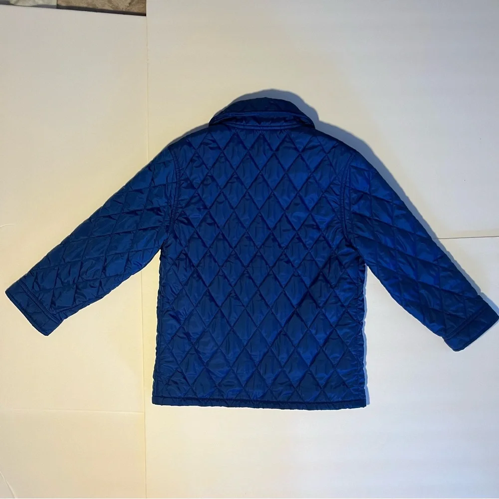 Brooks Brothers Kids Jacket Quilted Boys Royal Blue XS - 8 Years‎ EUC